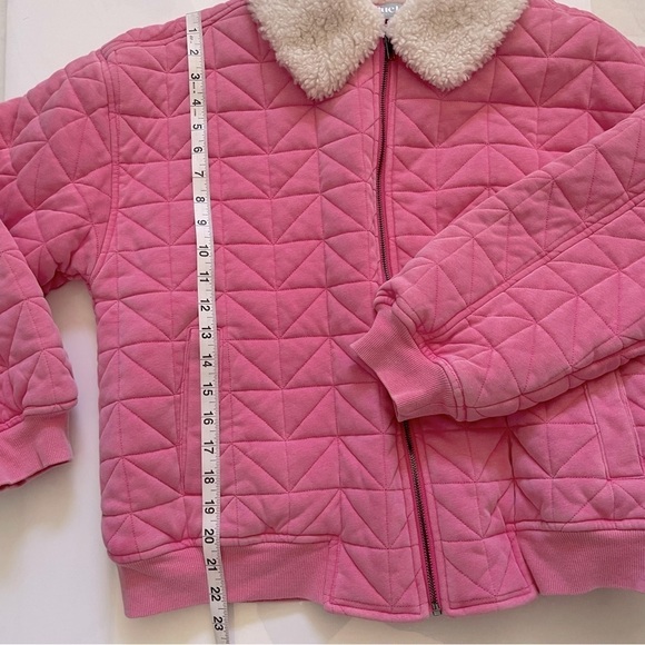New Blue B Collection Quilted Winter Jacket Oversized Women S Full Zip Pink - Picture 10 of 13